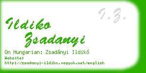 ildiko zsadanyi business card